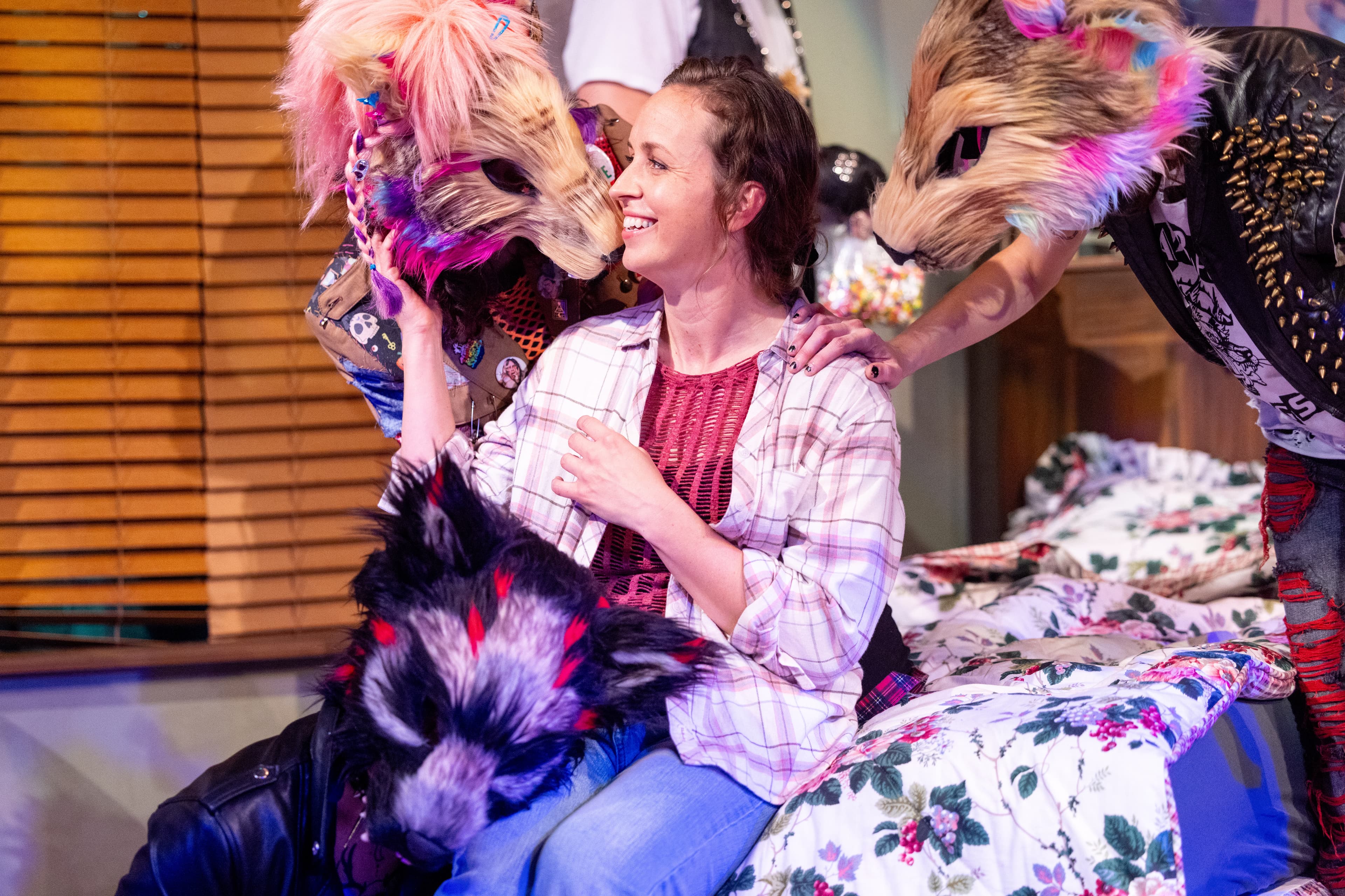 Rachel Hancock as Max in the wolf you feed — wolves on the bed