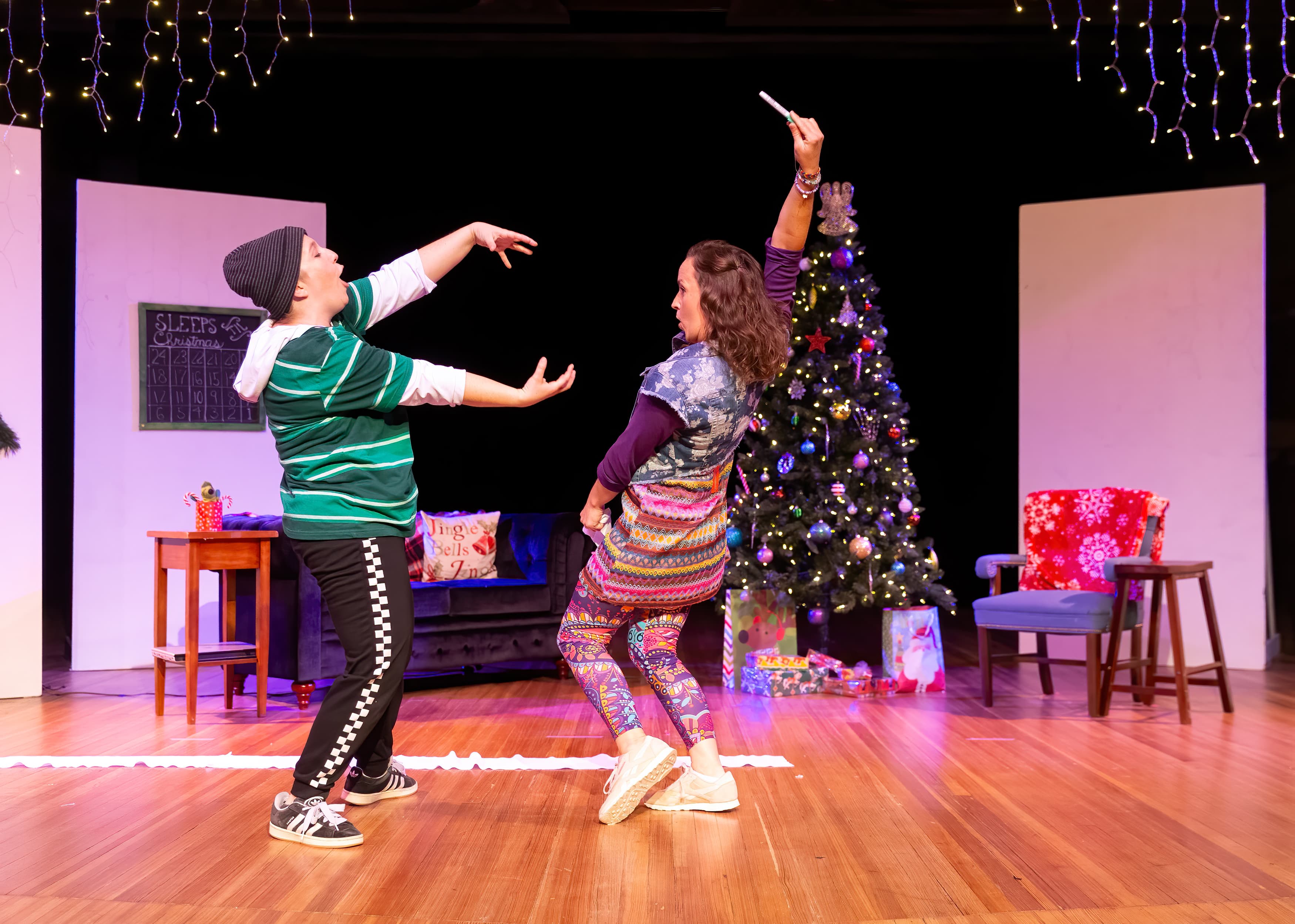 Rachel Hancock in Christmas production — dance scene